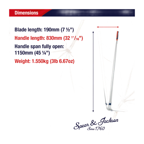 Pair of Spear & Jackson Razorsharp edging shears with 390mm tubular steel handles and sharp blades, designed for clean lawn and garden edging in Farm, Garden & Tool and Lawncare collections.