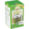 Green and cream packaging box of Ball wide-mouth canning lids and bands with a photo of a sealed jar of green beans, featuring BPA-free and made in USA labels, part of Kitchen & Food, Food Preservation, Canning collections.