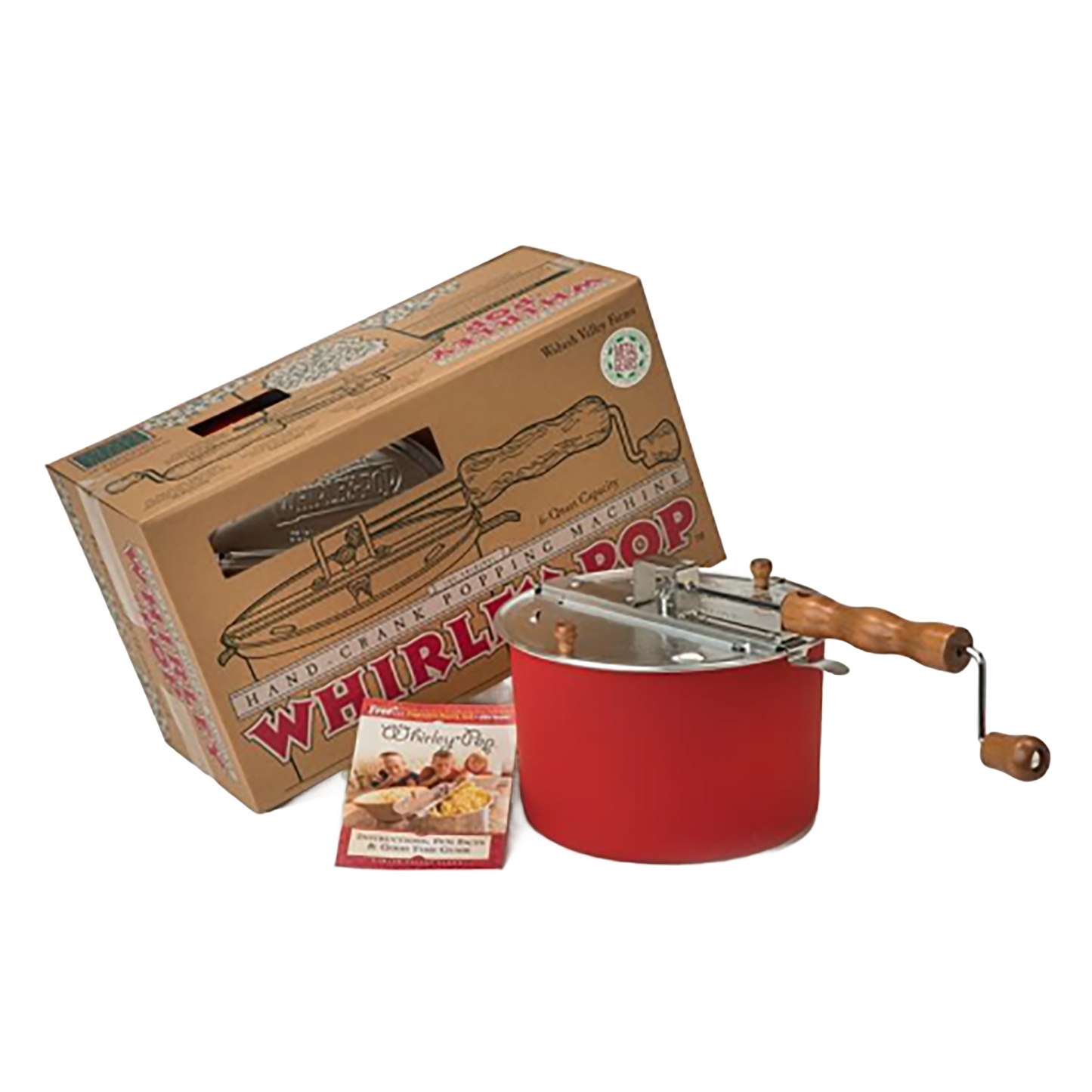 Whirley-Pop 6 Qt Popcorn Popper with Metal Gears - Red