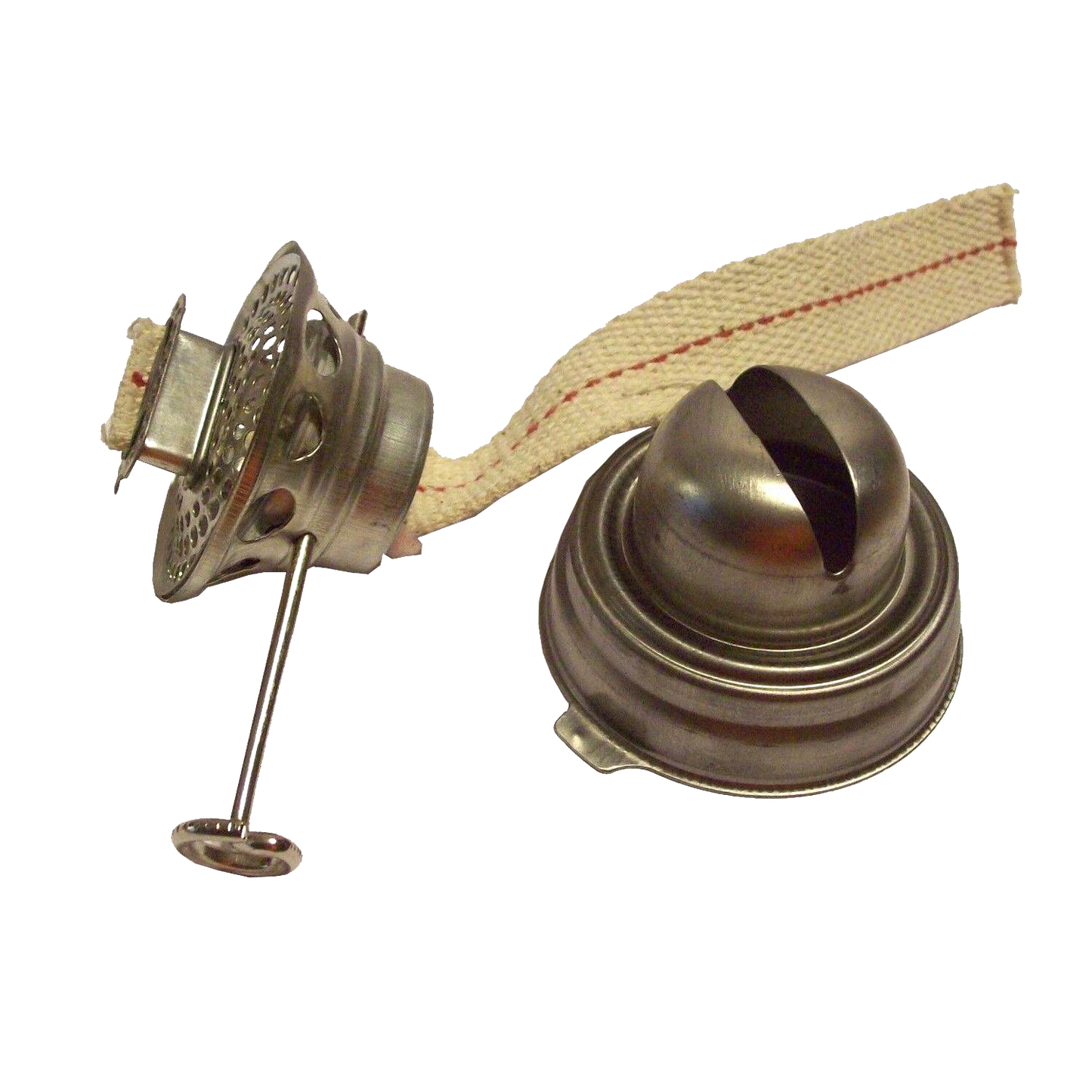 Metal oil lantern burner with wick, designed for use in camping, emergency supplies, and outdoor lighting, part of lamp burners and collars in best sellers and promo collections.
