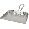 Lightweight rustproof aluminum dustpan featuring reinforced corners and hanging loops, designed for household cleaning and included in Home & Decor, USA Made, and Best Sellers collections.