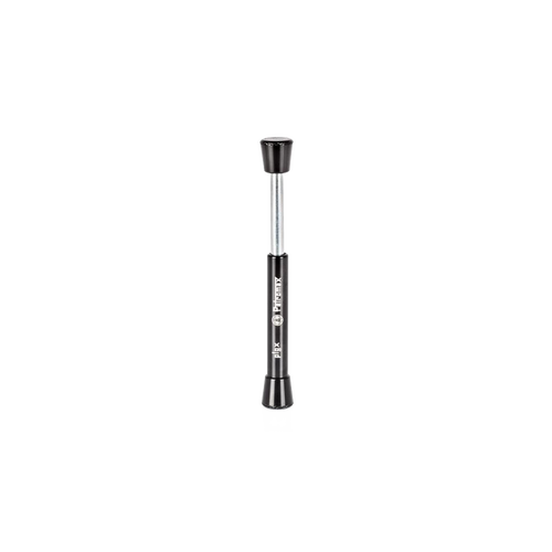Petromax fire plunger with black metal casing and steel rod, designed for reliable fire starting in camping, emergency supplies, farm, garden, and tool collections.