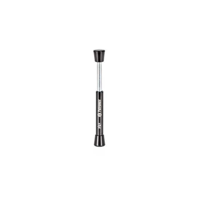 Petromax fire plunger with black metal casing and steel rod, designed for reliable fire starting in camping, emergency supplies, farm, garden, and tool collections.
