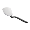 Flexible stainless steel grill spatula with black ergonomic handle, designed for flipping, cutting, and scraping, featured in Kitchen & Food and Grilling collections.
