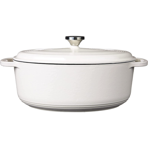 Lodge Enameled Cast Iron 7 Qt Oval Dutch Oven