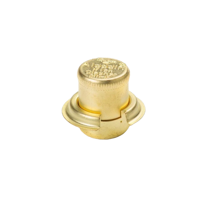 Brass wick cleaner for Aladdin lamps and burners, designed for effective wick maintenance, part of lamps and lighting, parts and accessories, and wicks and mantles collections.