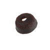 Dark brown leather washer for pump piston with a smooth, rounded shape and central hole, suitable for use in lamps and lighting parts and accessories collections.