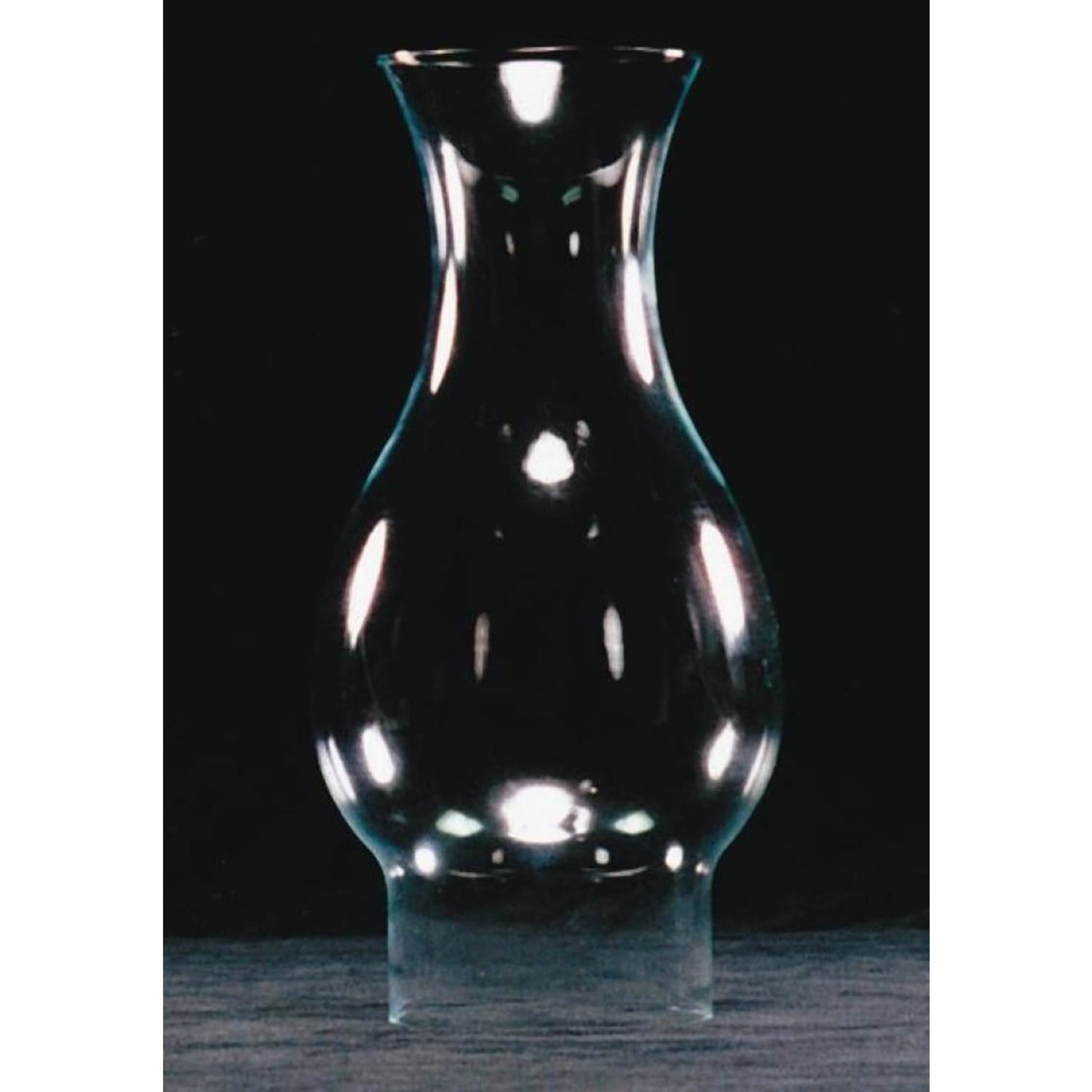 Clear handcrafted glass oil lamp chimney with a flared shape and 2-7/8 inch base, featured in Lamps & Lighting, Parts and Accessories, Chimneys and Globes, Best Sellers, and Promo Eligible collections.