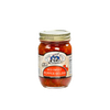 Glass jar of handcrafted red sweet pepper relish with a gold metal lid, made in USA, featured in Kitchen & Food, Pantry, Best Sellers, and USA Made collections.