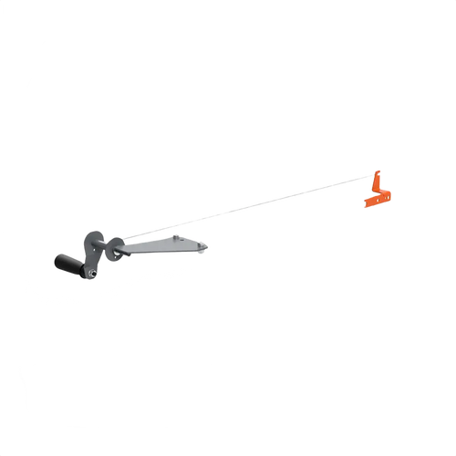 Sturdy crank feed accessory with vibration-damping handle, designed for smooth saw carriage operation in wood cutting, featured in Farm, Garden & Tool and Best Sellers collections.