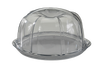 Clear BPA-free plastic bundt cake keeper with dome cover and base, designed for easy storage and transport, ideal for Kitchen & Food, Baking Supplies, Storage and Serving, USA Made collections.