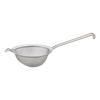 Handcrafted stainless steel fine mesh strainer with helper handle, designed for efficient draining and straining in Kitchen & Food, Kitchen Gadgets, Cooking and Baking Helpers collections.