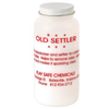 White plastic container labeled Old Settler with red text, used as a water purifier for cisterns and wells, featured in Appliances, Water Heating and Treatment, and Best Sellers collections.