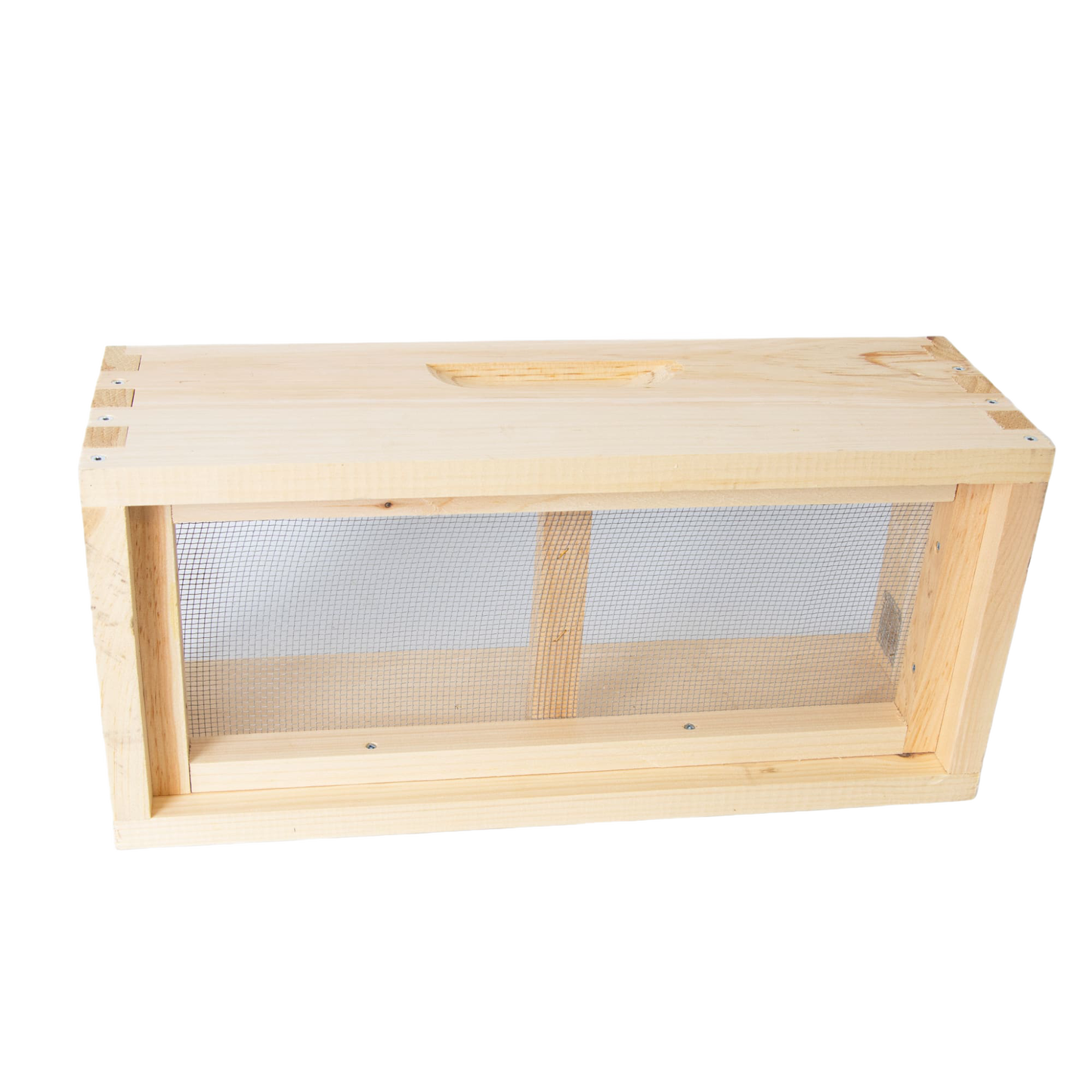 Handcrafted wooden quilt box with mesh ventilation for moisture control in beekeeping, Amish made in USA, featured in Farm, Garden & Tool and Beekeeping Supplies collections.