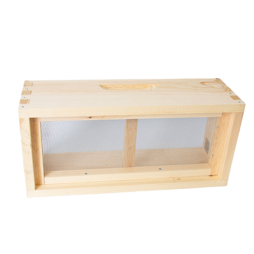 Handcrafted wooden quilt box with mesh ventilation for moisture control in beekeeping, Amish made in USA, featured in Farm, Garden & Tool and Beekeeping Supplies collections.
