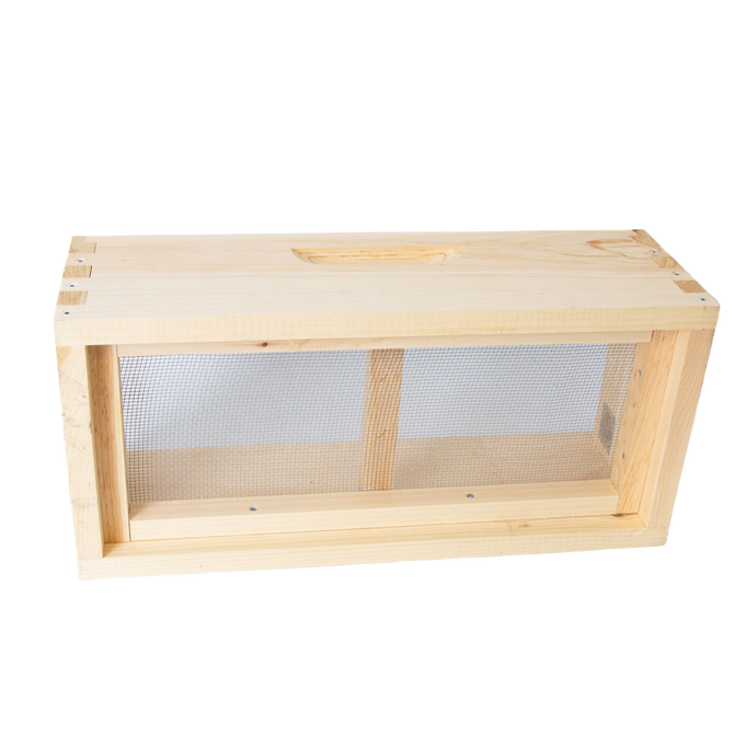 Handcrafted wooden quilt box with mesh ventilation for moisture control in beekeeping, Amish made in USA, featured in Farm, Garden & Tool and Beekeeping Supplies collections.