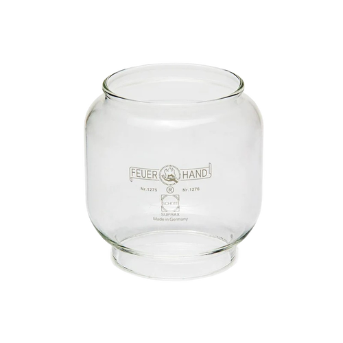 Clear replacement glass globe designed for use with Feuerhand and Dietz 76 lanterns, made for camping, emergency supplies, and outdoor lighting needs.