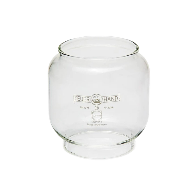 Clear replacement glass globe designed for use with Feuerhand and Dietz 76 lanterns, made for camping, emergency supplies, and outdoor lighting needs.