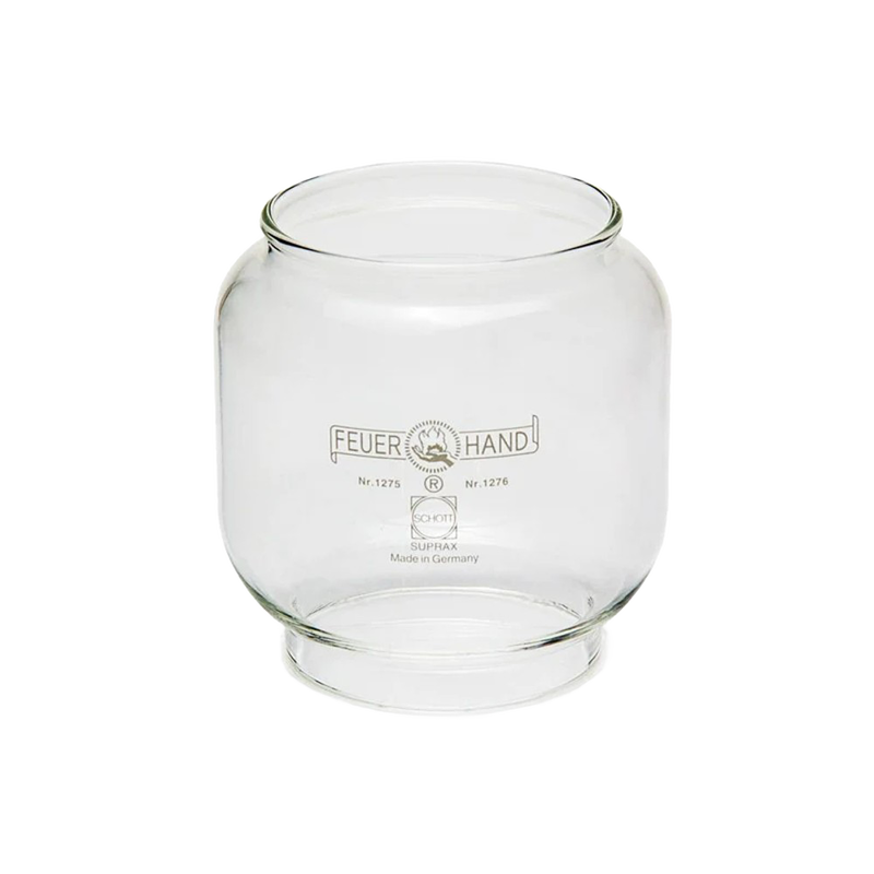 Clear replacement glass globe designed for use with Feuerhand and Dietz 76 lanterns, made for camping, emergency supplies, and outdoor lighting needs.