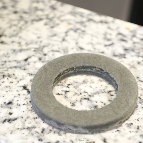 Gray circular washer or bushing with a worn inner edge, designed for Kitchen & Food, Specialty Equipment, Butchering Supplies, Best Sellers, and Promo Eligible collections.