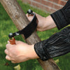 Handcrafted curved draw shave with durable steel blade and comfortable wooden handles, designed for debarking and shaving wood, featured in Farm, Garden & Tool and Best Sellers collections.