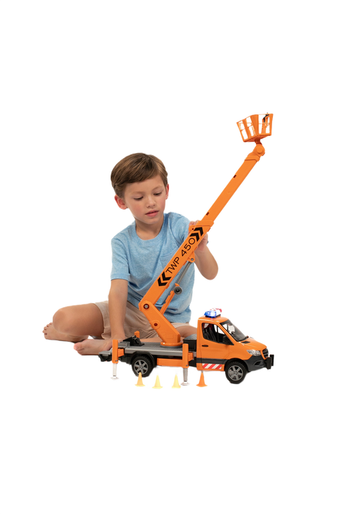 Bruder Toys MB Sprinter Work Platform with Light & Sound