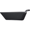 Triangle-shaped cast iron mini server with a seasoned finish and handled edge, ideal for hot or cold serving, handcrafted in the USA, featured in Kitchen & Food, Cookware, and Cast Iron collections.