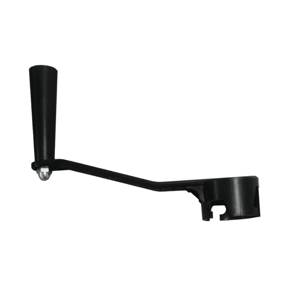 Black hand crank attachment with ergonomic handle designed to fit Bosch Universal Plus Mixer dough hook, ideal for Kitchen & Food, Baking Supplies, and Cooking Helpers collections.