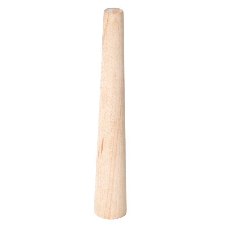 Natural wood dual-sided stomper designed for tamping food in small crocks and mason jars, ideal for fermenting and food preservation in Kitchen & Food collections.