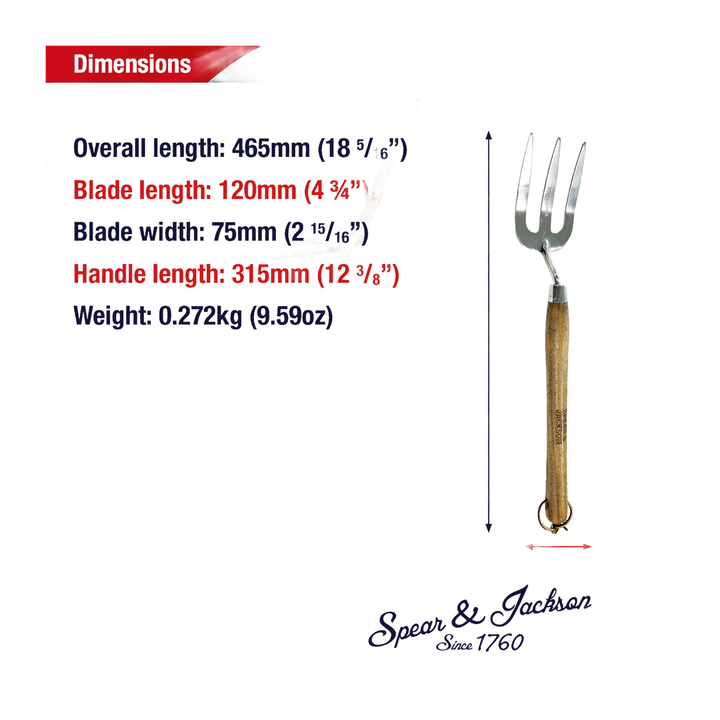 Hand weed fork featuring mirror-polished stainless steel tines and a weatherproofed wooden handle, designed for farm, garden, and lawncare use in digging and cultivating tasks.