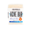 Handcrafted bar of natural soap designed for normal skin, labeled skin safe, featuring gentle ingredients to help clear acne, ideal for Health & Wellness and Soapmaking collections.