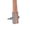 Close-up of a handcrafted, reversible hardwood two-man saw handle with steel socket, pins, and screws for secure fit, part of Farm, Garden & Tool, Hand Tools and Hardware, and USA Made collections.