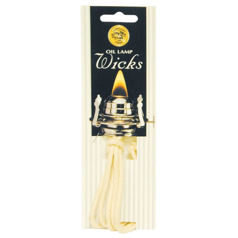 Pack of five 1/8 inch solid round oil lamp wicks displayed in branded packaging, suitable for miniature lamps in Lamps & Lighting, Parts and Accessories, and Wicks and Mantles collections.
