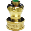 Solid brass garden hose nozzle featuring precision ball bearings and knurled grip, crafted in USA, part of Farm, Garden & Tool, Garden Accessories, and Best Sellers collections.