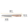 Handcrafted utility knife with a sharp high-quality steel blade and engraved walnut handle, measuring 11 inches total, perfect for Farm, Garden & Tool, Kitchen & Food, and Camping collections.