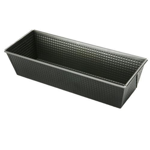 Heavy gauge steel loaf pan with nonstick textured surface and tapered sides, designed for baking bread and meatloaf, ideal for Kitchen & Food, Cookware, and Baking Supplies collections.