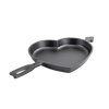 Handcrafted cast iron heart-shaped skillet featuring a sturdy handle, made in USA, perfect for unique baking and cooking in Kitchen & Food, Cookware, Cast Iron, and Baking Supplies collections.