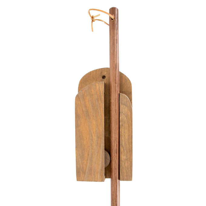 Handcrafted Amish made wooden wall-mount broom holder designed for organized storage, featured in Home & Decor, Cleaning Utensils and Gadgets, USA Made, and Best Sellers collections.