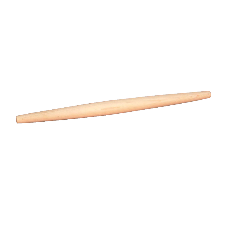 Handcrafted French-style hardwood rolling pin with smooth sanded finish, designed for precise dough control, featured in Kitchen & Food, Baking Supplies, and USA Made collections.