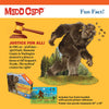 Illustration of a Sasquatch figure standing on grass with puzzle pieces falling away, accompanied by a fun fact about its legal protection, featured in Toys, Books & Games and Children's Toys collections.