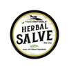 Round metal tin with a rustic label for Yoder's Herbal Salve, a handcrafted balm made in USA with natural ingredients, ideal for Health & Wellness and Healing Remedies collections.