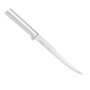 Sleek boning knife featuring a solid satin-finished recycled aluminum handle and high carbon surgical-quality steel blade, handcrafted in the USA, ideal for Farm, Garden & Tool and Kitchen & Food collections.