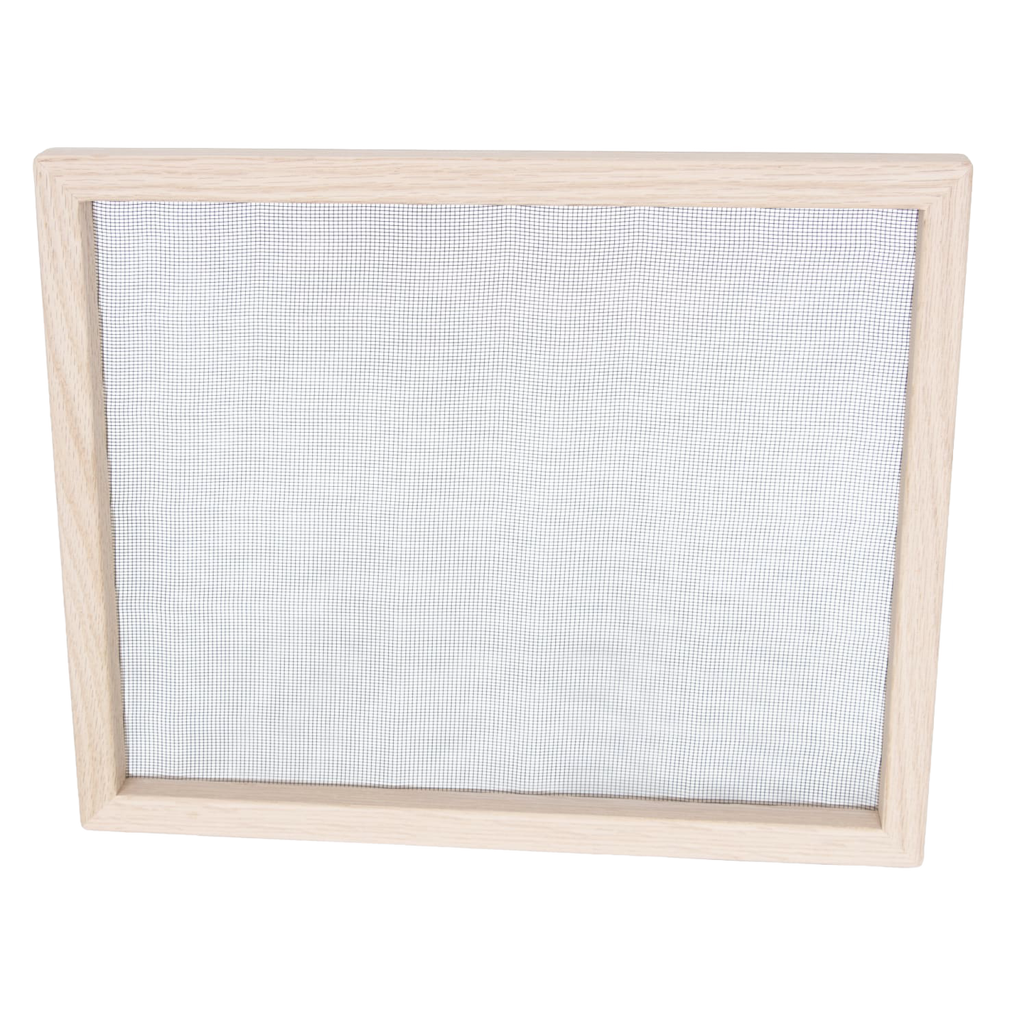 Handmade solid oak food drying tray with fiberglass mesh screen, designed for natural food preservation, crafted in USA, ideal for Kitchen & Food and Drying collections.
