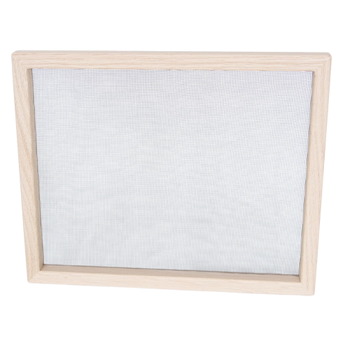 Handmade solid oak food drying tray with fiberglass mesh screen, designed for natural food preservation, crafted in USA, ideal for Kitchen & Food and Drying collections.