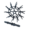 Black replacement chain sprocket with attached shaft designed for Cincinnati Gem water pumps, suitable for pump parts and tools in appliances and water pump collections.