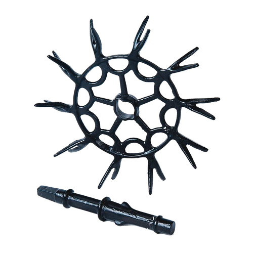 Black replacement chain sprocket with attached shaft designed for Cincinnati Gem water pumps, suitable for pump parts and tools in appliances and water pump collections.