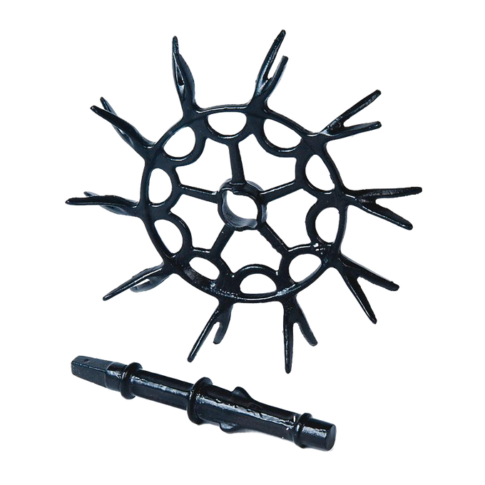 Black replacement chain sprocket with attached shaft designed for Cincinnati Gem water pumps, suitable for pump parts and tools in appliances and water pump collections.