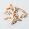Four pieces of freeze dried shrimp with natural coloring and texture, suitable for long-term food storage, emergency supplies, kitchen use, and USA made best seller collections.