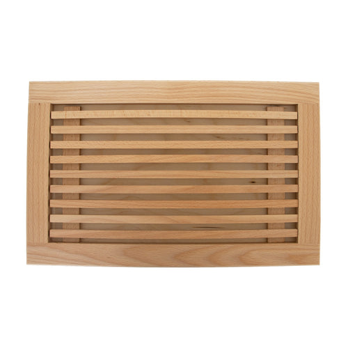German-Made Bread Board with Crumb Tray – 16"x10"