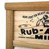 Close-up of a handcrafted wooden washboard frame with decorative printed text emphasizing hand or heavy stain removal, featured in Home & Decor and Laundry Supplies collections.